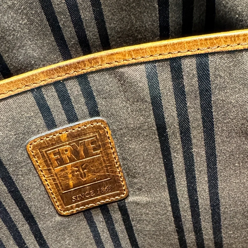 Vintage Frye Brown Leather Men's Messenger Bag
